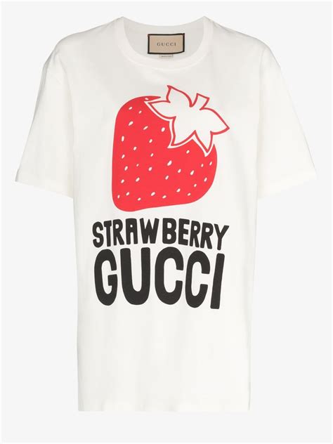 Gucci strawberry t shirt